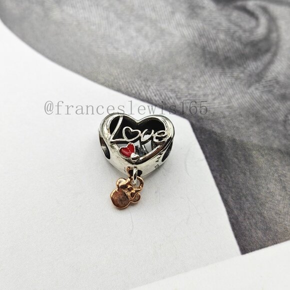 Pandora Minnie Mouse Mom Heart Charm - Picture 4 of 5